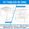 Folding Laptop TV Tray Desk Adjustable Portable Bed Mate Table For Dining Studying Gaming Or Work I 7