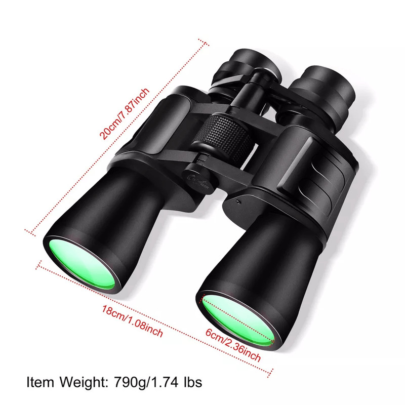 Compact Zoom Hunting Binoculars With Low Light Night Vision Telescope For Outdoor Travel With Case 10