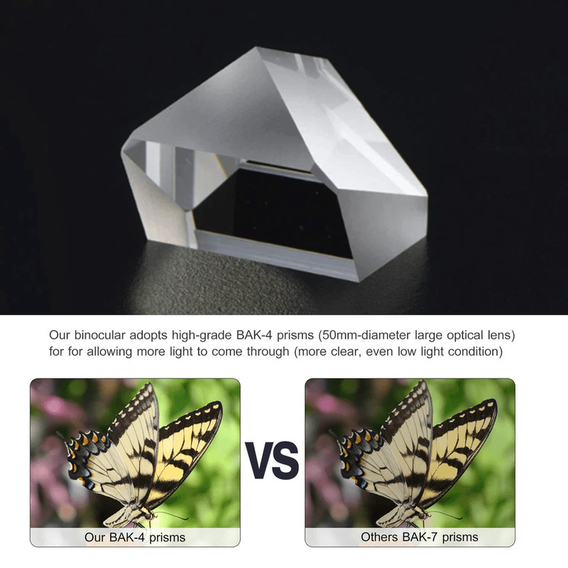 Compact Zoom Hunting Binoculars With Low Light Night Vision Telescope For Outdoor Travel With Case 6