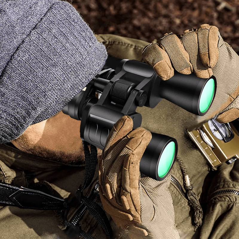 Compact Zoom Hunting Binoculars With Low Light Night Vision Telescope For Outdoor Travel With Case 4