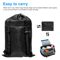 Heavy Duty Large Laundry Backpack Bag Shoulder Strap Luggage Storage With Drawstring Closure 4