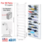 Hanging Over The Door Shoe Rack Organizer WallMounted Closet Storage Stand For Entryway Hallway Bat 1