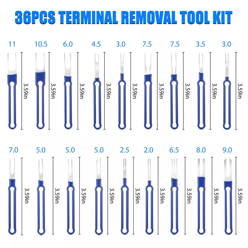 Electrical Wire Connector Terminal Pin Removal Ejector Tool Set For Auto Repair 3