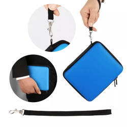 durable hard eva protective shell case for nintendo switch, zippered storage pouch with handle & organizer for travel