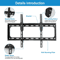 HeavyDuty TV Wall Mount For LCD Plasma TVs Universal Bracket For Samsung LG Sharp TCL Load Capacity 4