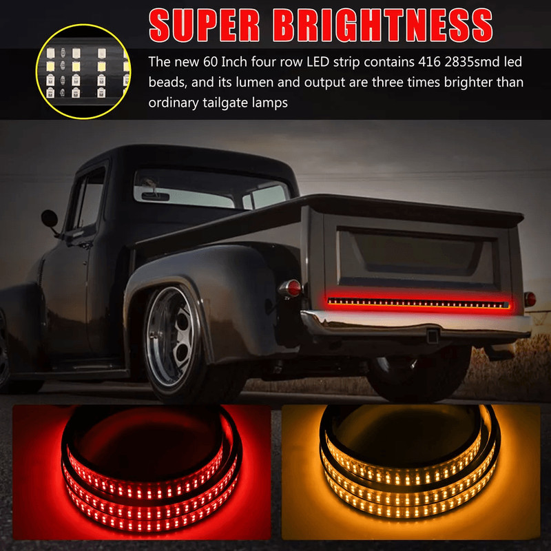 LED Tailgate Light Bar Brake Reverse Turn Signal Strip For Truck SUV Pickup 3