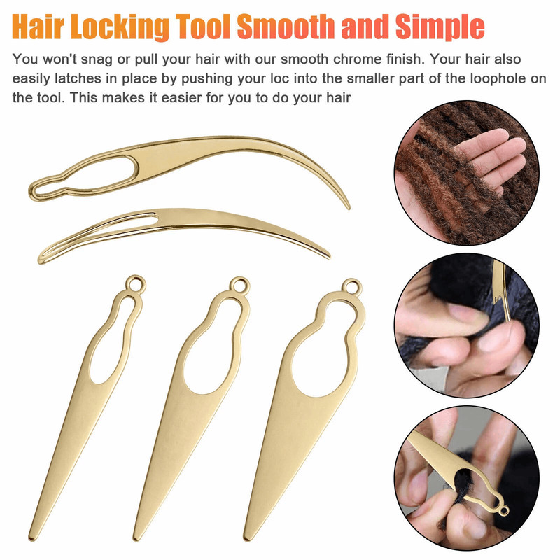 10PCS Bamboo Handle Crochet Dreadlock Hook Needle Tool Set For Braiding Hair Making Repair Wig Weav 6