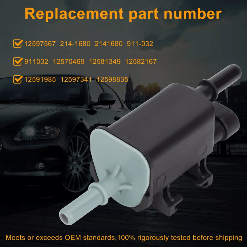 Vapor Canister Purge Valve Solenoid For Chevy Silverado 3