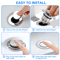Universal Sink Plug Stopper Bathroom Core Bounce Washbasin Pop Up Drain Filter Stainless Steel Basi 4