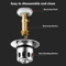 Universal Sink Plug Stopper Bathroom Core Bounce Washbasin Pop Up Drain Filter Stainless Steel Basi 2