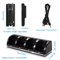 Nintendo Wii Remote Charger Dock Station With 4 Rechargeable Battery Packs Fast Charging For WiiWii 5