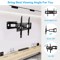 Universal Full Motion TV Wall Mount Bracket LED LCD Flat Panel Tilt  Swivel 4