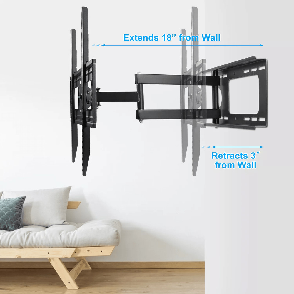 Universal Full Motion TV Wall Mount Bracket LED LCD Flat Panel Tilt  Swivel 3