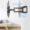 Universal Full Motion TV Wall Mount Bracket LED LCD Flat Panel Tilt  Swivel 3