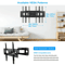 Universal Full Motion TV Wall Mount Bracket LED LCD Flat Panel Tilt  Swivel 5