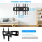 Universal Full Motion TV Wall Mount Bracket LED LCD Flat Panel Tilt Swivel 5