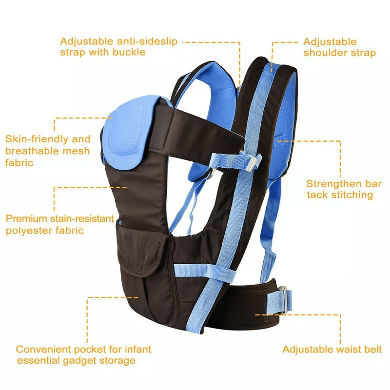 Newborn Infant Baby Carrier Breathable Ergonomic Adjustable Backpack 2