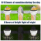 2Pcs Solar Fence LED Lights  IP55 Waterproof Outdoor Wall Mount Lamps For Garden Yard Patio And Dri 6