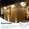 2Pcs Solar Fence LED Lights  IP55 Waterproof Outdoor Wall Mount Lamps For Garden Yard Patio And Dri 2