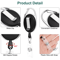 5Pcs Retractable Reel ID Badge Holder With Belt Clip Heavy Duty Plastic Card Holder With Nylon Cord 2