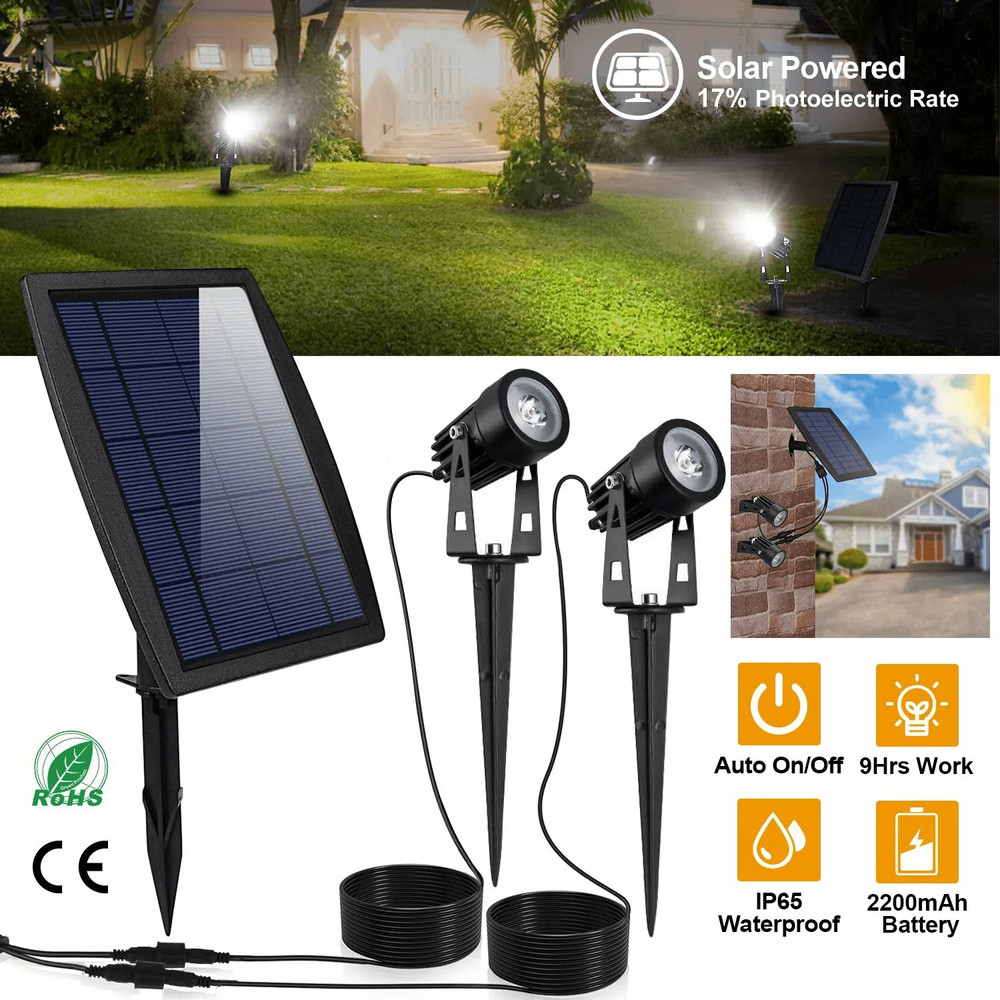 Outdoor Waterproof LED Solar Spotlight Garden  Lawn Landscape Light 0