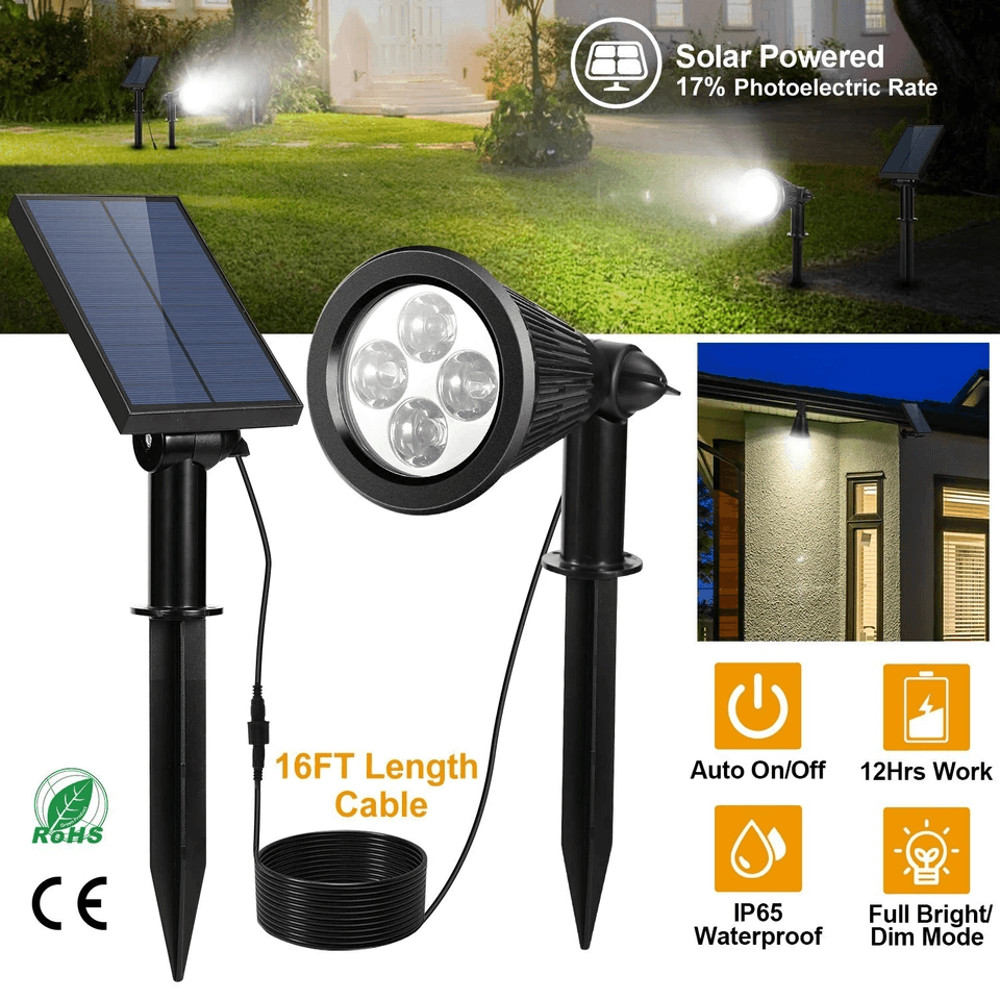 Outdoor Waterproof LED Solar Spotlight Garden  Lawn Landscape Light 6