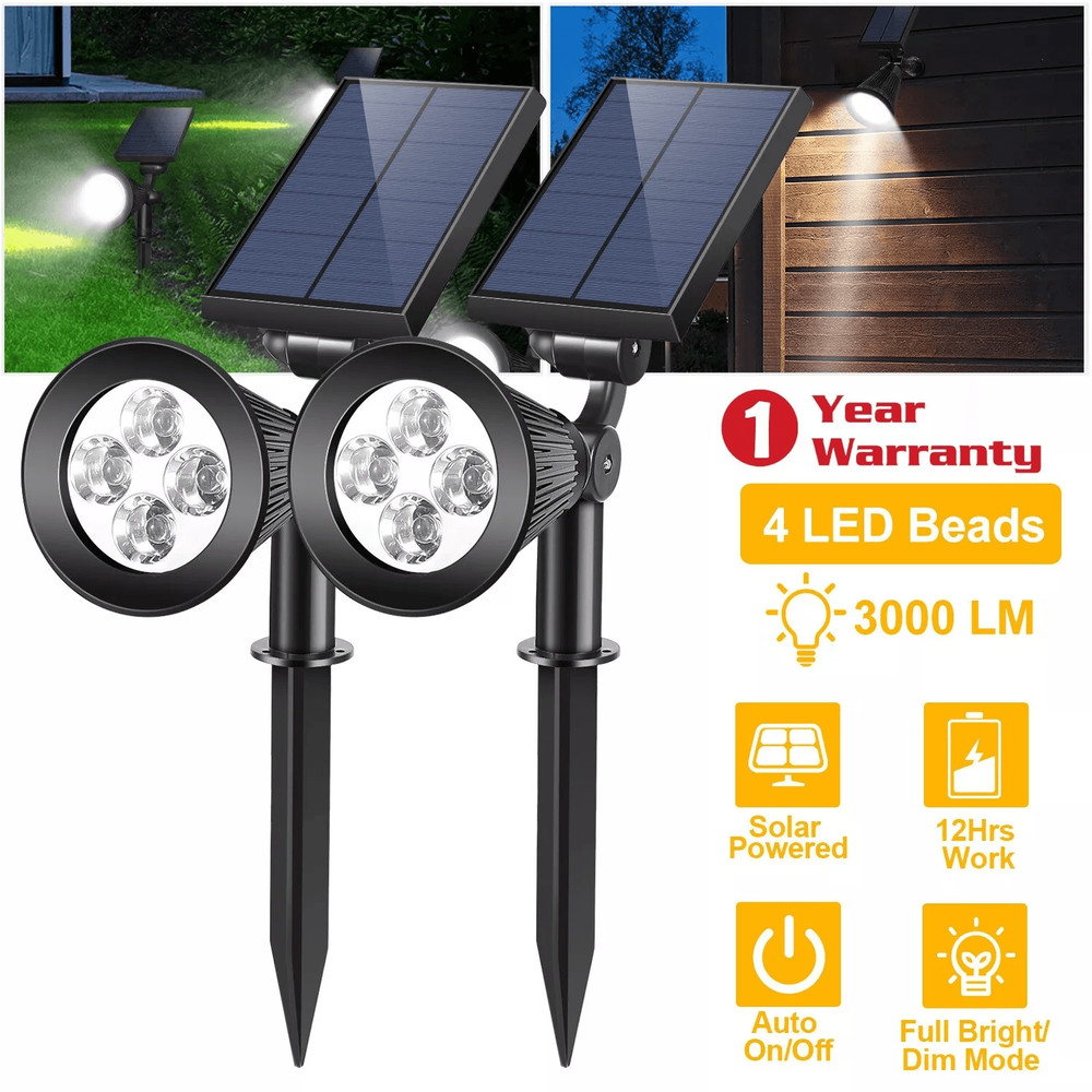 Outdoor Waterproof LED Solar Spotlight Garden  Lawn Landscape Light 7