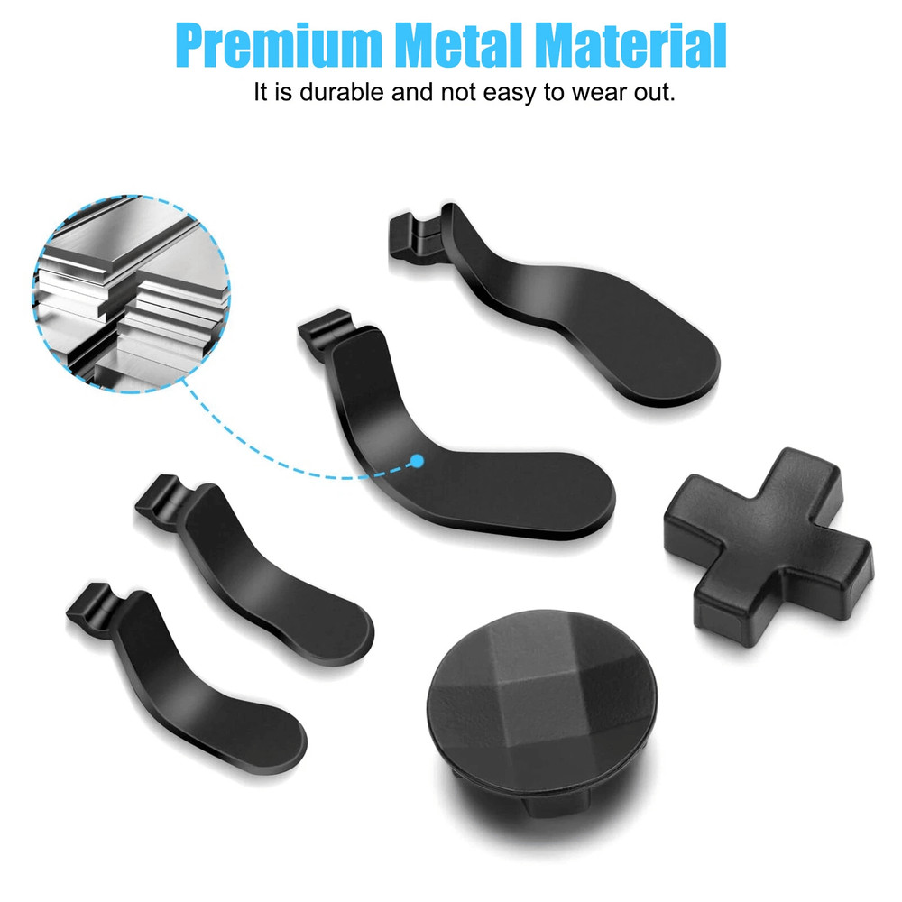 Replacement Metal D Pads And Paddles Kit For Xbox One Elite Controller Series Stainless Steel Butto 5