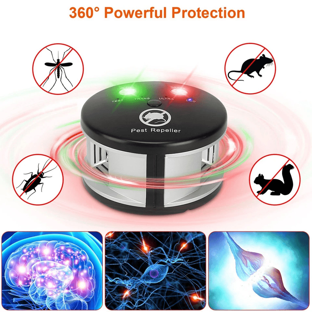 Ultrasonic Pest Repeller Plugin Pest Control Device Mouse Chaser Insect Blocker Indoor Electronic 1