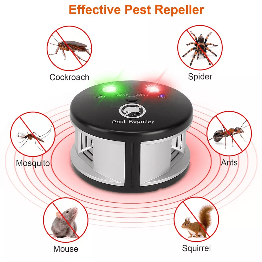 Ultrasonic Pest Repeller Plugin Pest Control Device Mouse Chaser Insect Blocker Indoor Electronic 3