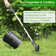 Electric Weed Grass String Trimmer Mower Portable Garden Lawn Grass Edger With Rechargeable Battery 2