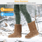 Womens Faux Fur Suede MidCalf Winter Snow Boots Warm Stylish Comfortable 3