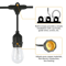 Outdoor LED Waterproof Commercial Hanging Patio Globe String Lights Bulbs String With Glass Bulbs F 7