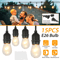 Outdoor LED Waterproof Commercial Hanging Patio Globe String Lights Bulbs String With Glass Bulbs F 0