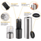 1PCS Electric Salt Pepper Grinder Mill Shakers Set Adjustable Stainless Steel Battery Operated OneH 11