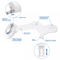 Fresh Water Spray Manual NonElectric Bidet Toilet Seat Attachment With Dual Nozzles Adjustable Flo 10