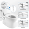 Fresh Water Spray Manual NonElectric Bidet Toilet Seat Attachment With Dual Nozzles Adjustable Flo 1