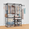 Heavy Duty Closet System Freestanding Wardrobe Organizer With Shoe Storage Garment Rack Clothes Ha 2