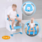 Baby Kid Training Toilet Potty Trainer Seat Chair With Toddler Ladder Step Up Stool Adjustable Fold 6