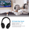 Multifunctional Cordless RF Headphones With Mic Wireless OverEar Headset For TV PC MP3 DVD 3
