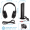 Multifunctional Cordless RF Headphones With Mic Wireless OverEar Headset For TV PC MP3 DVD 4