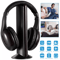 Multifunctional Cordless RF Headphones With Mic Wireless OverEar Headset For TV PC MP3 DVD 0