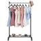 Adjustable Rolling Garment Rack With Collapsible Clothing Shelf Heavy Duty Clothes Hanger On Wheels 3