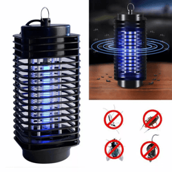 electric insect bug zapper & mosquito killer lamp trap, indoor outdoor fly control aluminum
