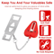 AntiTheft Portable Door Lock Home Travel Safety Security Tool For Hotel Rooms Apartments Dorms Re 3