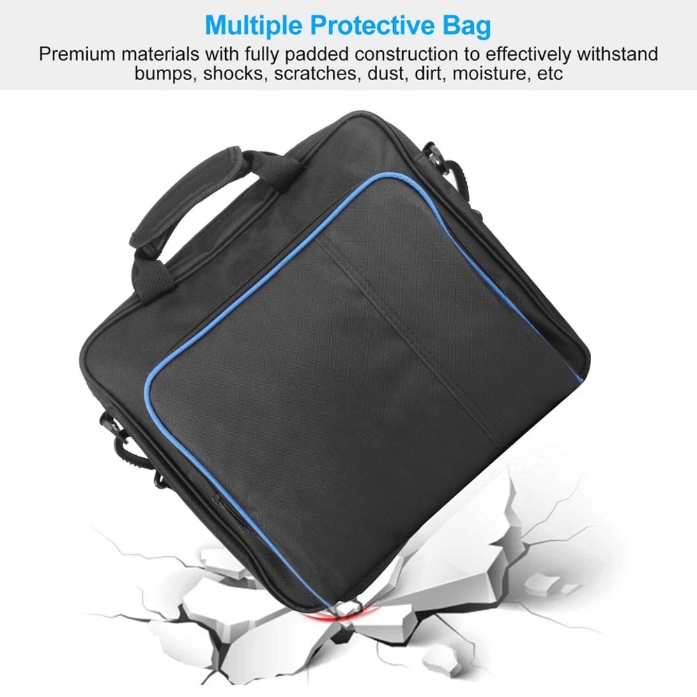 Travel Storage Carry Case Pouch Shoulder Bag For Sony PlayStation PS4 ProSlim Durable Portable Cons 4