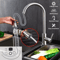 Brushed Nickel Swivel Kitchen Sink Faucet With Flexible Pull Out Sprayer Single Handle Mixer Tap Fo 3