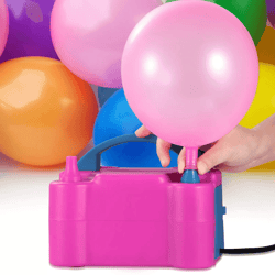electric balloon pump dual nozzle air blower inflator for late balloons fast portable balloon inflator for party wedding