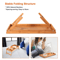 Foldable Bamboo Bed Tray Table Adjustable Lap Desk For Breakfast And Serving Needs 3