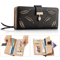 Women Ladies PU Leather Clutch Long Wallet Stylish ID Card Phone Holder Purse Handbag With Zipper   0